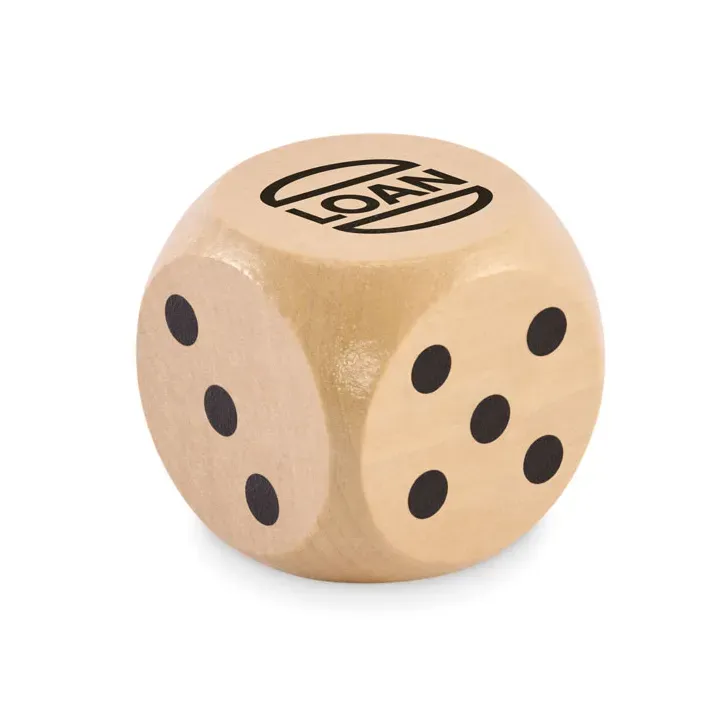 Schima wooden dice 5cm dia - MO2614 (MOCN#40)